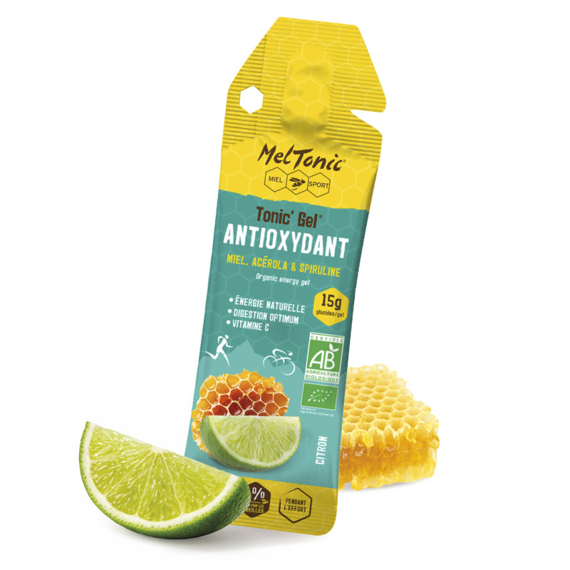 Gel énergétique Bio Antioxydant - Miel, Acérola & Spiruline | Meltonic