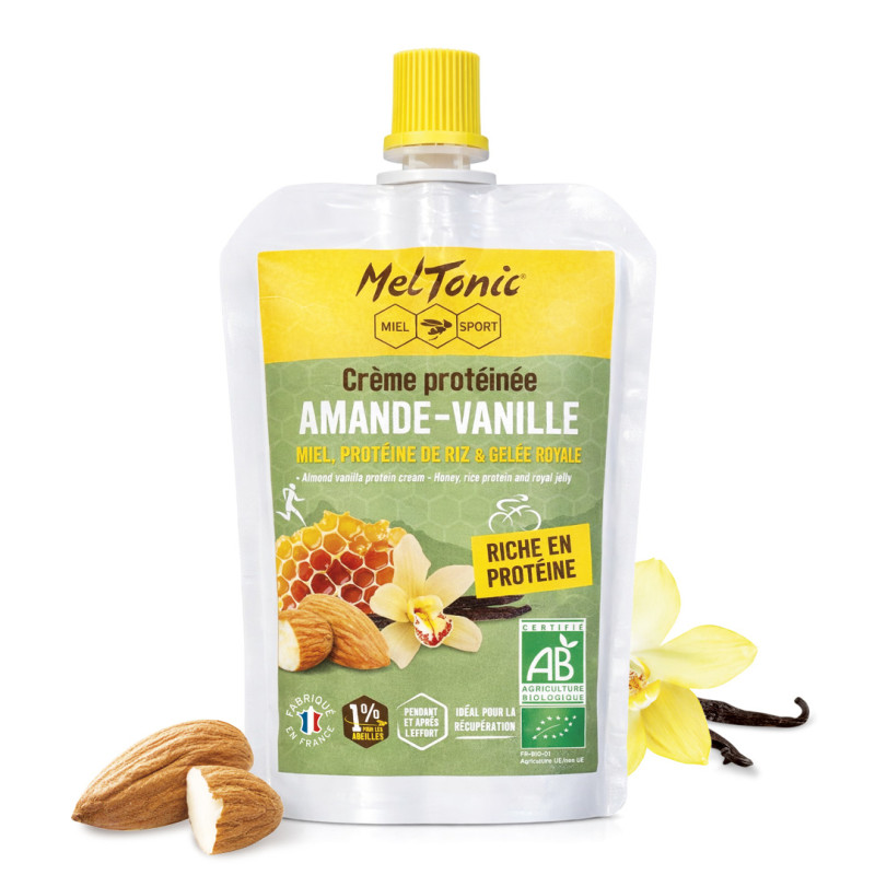 Crème protéinée bio amande - vanille | Après l'effort | Meltonic