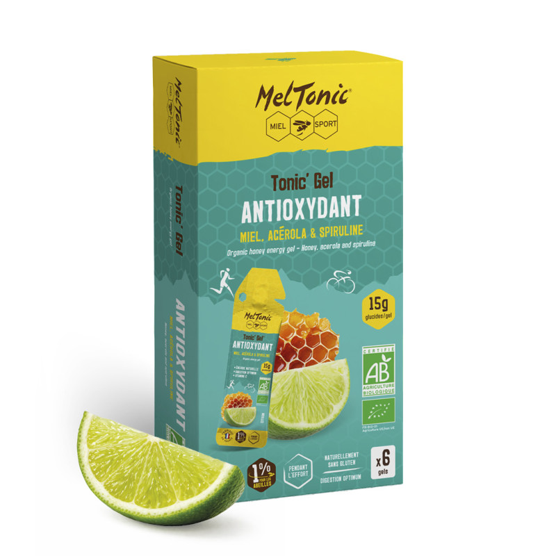 Gel énergétique Bio Antioxydant - Miel, Acérola & Spiruline | Meltonic