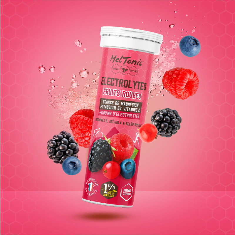 Électrolytes Fruits rouges bio | Meltonic