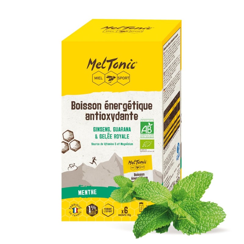 Boisson énergétique antioxydante bio - arôme naturel menthe Meltonic